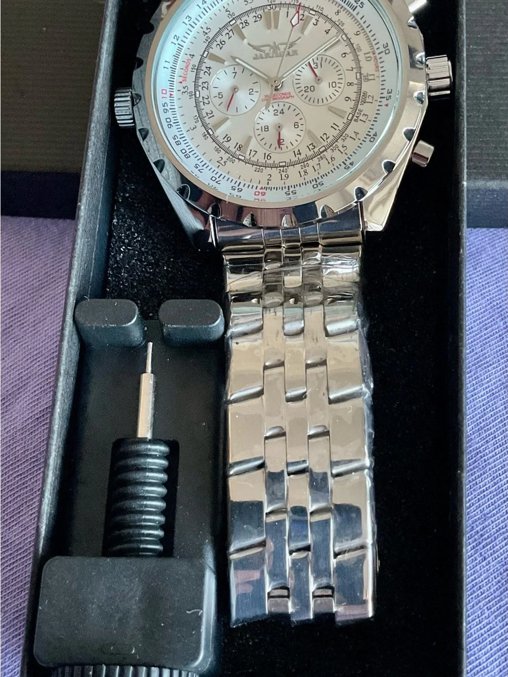 NIB AUTOMATIC Multifunction Jaragar Pilot’s Watch w Tool